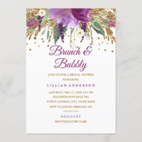 Parties scintillant florale Améthyst Brunch et Bub