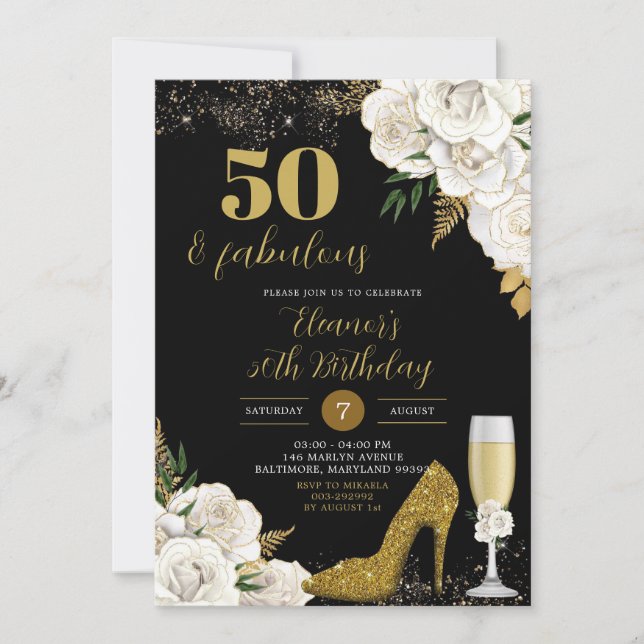 Invitation Parties scintillant Glamor Gold Stiletto Heels Adu (Devant)
