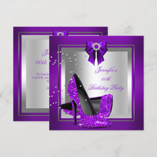 Invitation Parties scintillant haute talon Chaussure Argent v