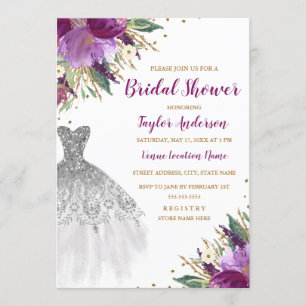 Invitation Parties scintillant mariage  Améthyste Fête des ma