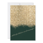 Parties scintillant moderne Gold Green Confetti Ma