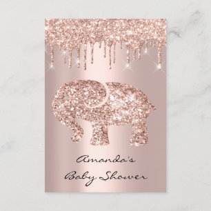 Invitation Parties scintillant Rose bébé fille garçon douche