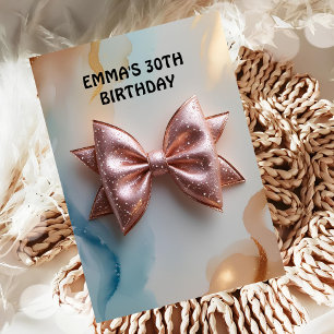 Invitation parties scintillant rose or diamant arc anniversai