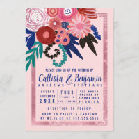 Parties scintillant rose rouge  florale Acrylique 