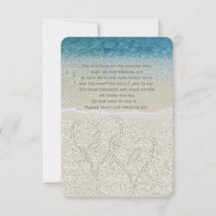 Invitation Parties scintillant Sandy Beach Mariage bien de dé