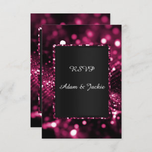 Invitation PARTIES SCINTILLANT SATIN ELEGANT LUXURY rsvp