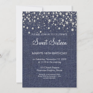Invitation Parties scintillant Sweet 16 Anniversaire Invitati