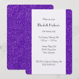 Invitation Parties scintillant violette, Arrière - plan Parti