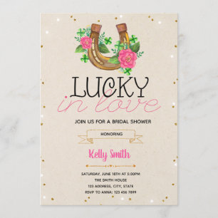 Invitation Parties scintillantes chanceuses dans l'invitation