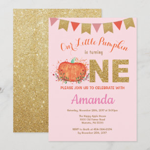 Invitation Parties scintillantes d'or d'invitation