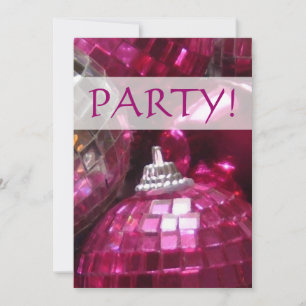 Invitation "Party" de Pink Baubles !