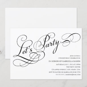 Invitation Party l'invitation de partie de