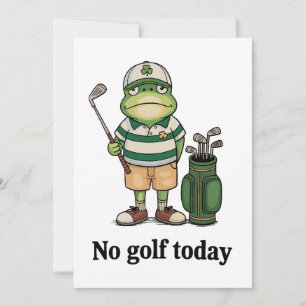 Invitation Pas de golf aujourd'hui Grenouille Fête des pères 