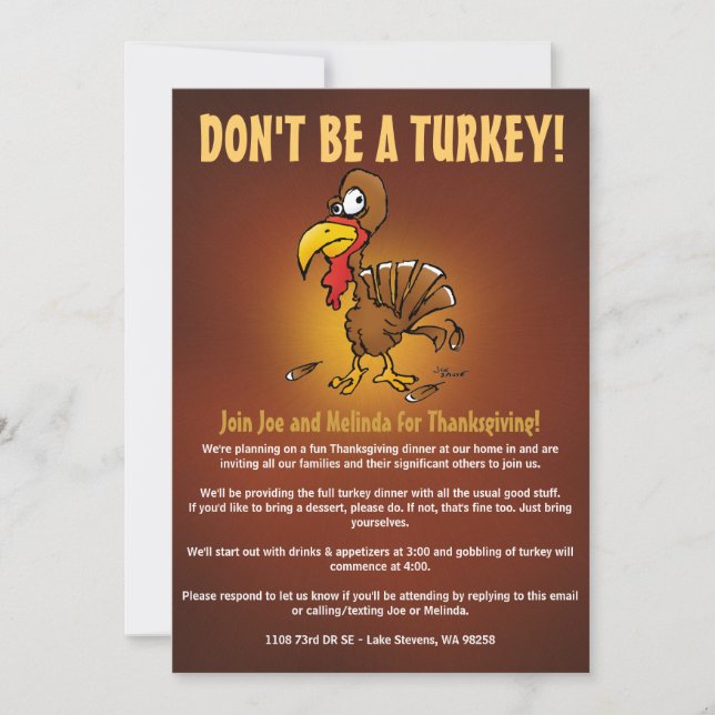 Invitation pas vraiment (Devant)