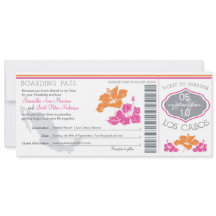 Pass d'embarquement Mariage à Los Cabos Mexique