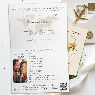 Invitation Passeport Caraïbes Sainte-Lucie Destination Mariag