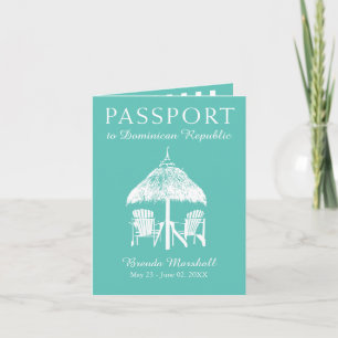 Invitation Passeport d'anniversaire de la République dominica