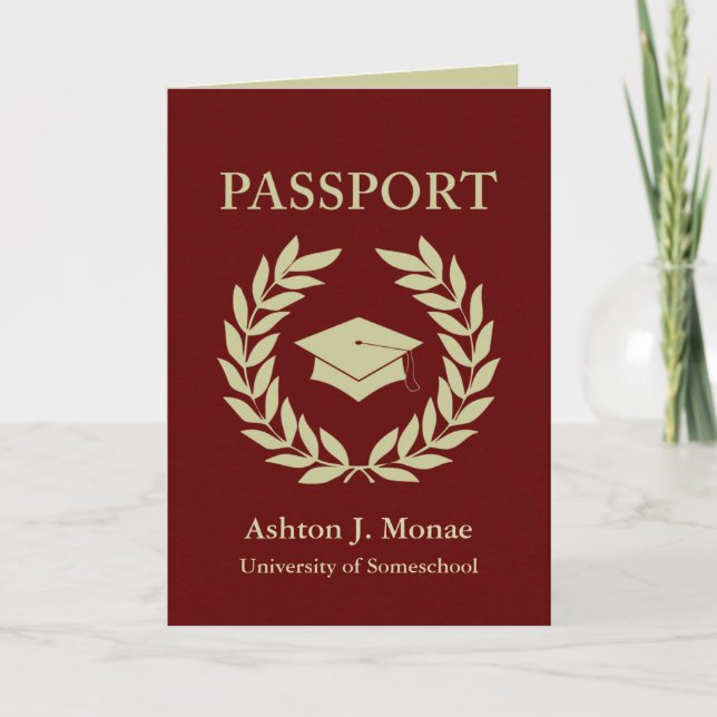 Invitation passeport de diplôme (Devant)