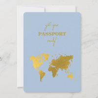 Passeport de mariage de destination Monde Bleu pou