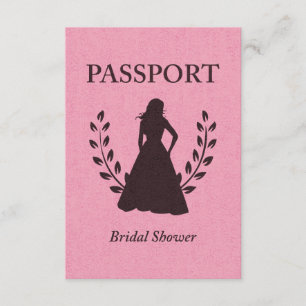 Invitation Passeport Fête de l'mariée