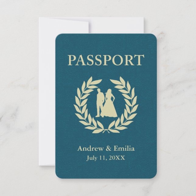 Invitation Passeport mariage (Devant)