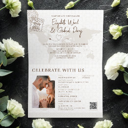 Invitation Passeport Mariage & Baptême Grèce Voyage