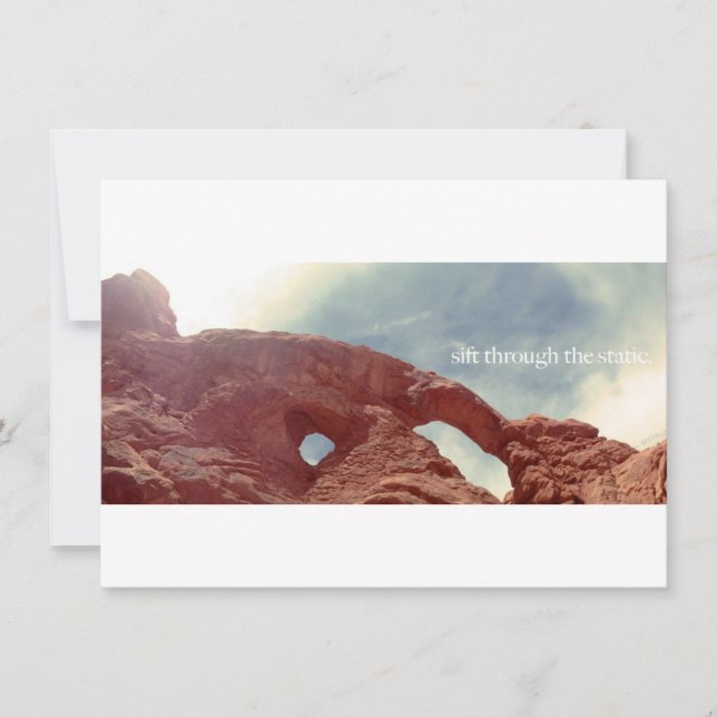 Invitation passer à travers la statique (Devant)