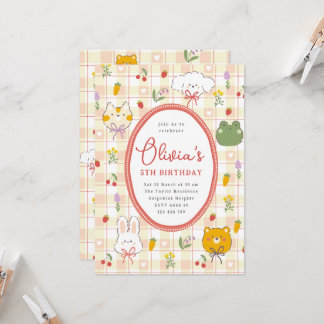 Invitation Pastel Birthday Invite Girl, Whimsical Kids Party