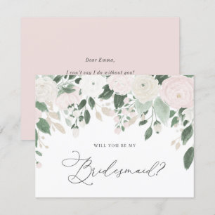 Invitation Pastel Flowers Parties scintillant Serez-Vous Ma F