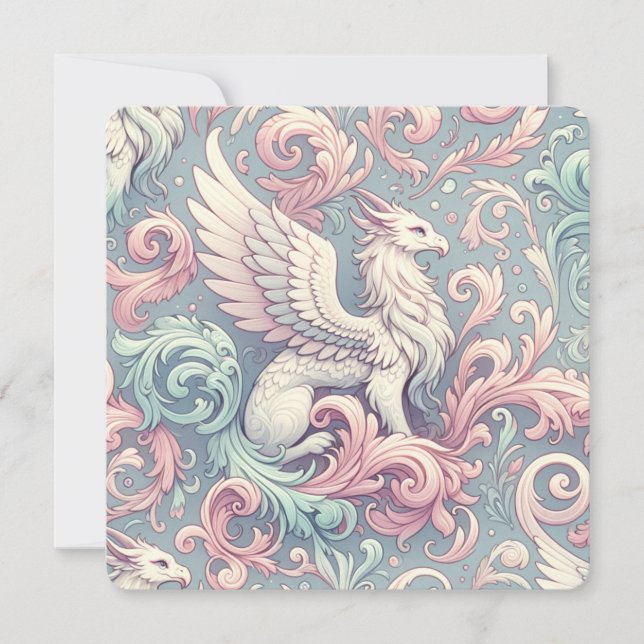 Invitation Pastel Imaginaire Griffin (Devant)