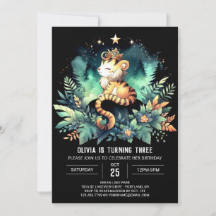 Invitation Pastel Imaginaire Tiger Anniversaire