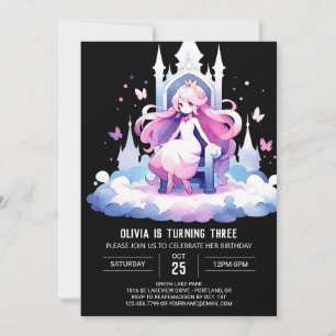 Invitation Pastel Little Princess Anniversaire