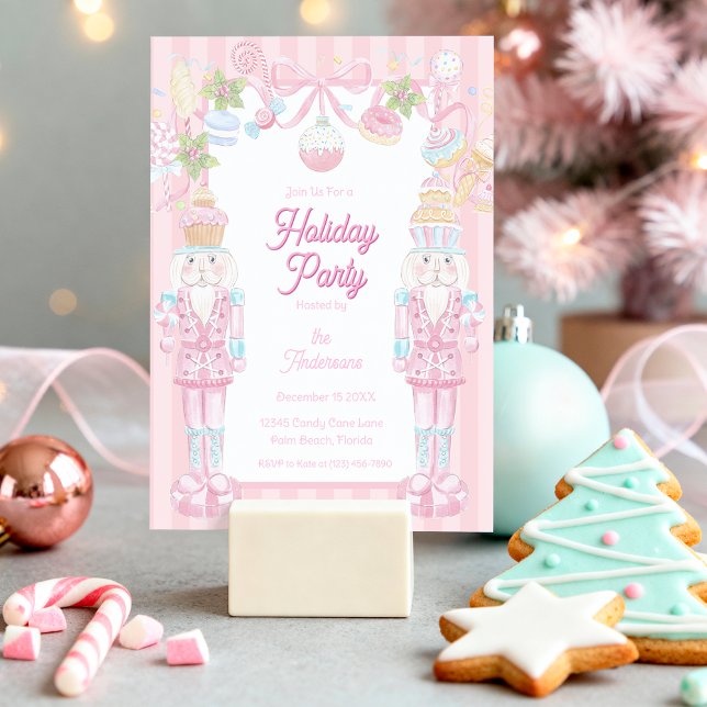 Invitation Pastel Nutcracker Sweet Holiday Treats Party (Créateur téléchargé)