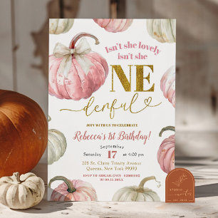 Invitation Pastel Pink Pumpkin N'est-elle pas merveilleuse An