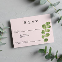 Pastel rose menthe or feuille d'eucalyptus feuille