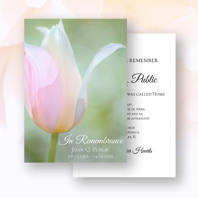 Invitation Pastel Tulip Fleur Printemps Anniversaire de la mo (Créateur téléchargé)