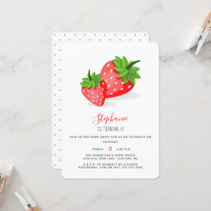 Invitation Patch fraise