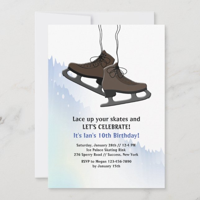 Invitation Patinage (Devant)