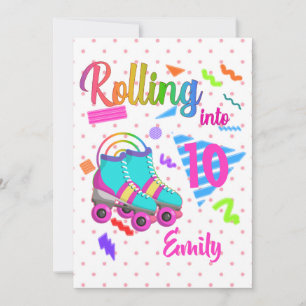 Invitation Patinage Anniversaire Se Rouler Dans L'Anniversair
