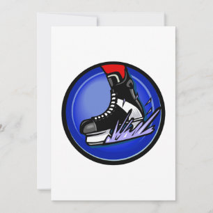 Invitation Patinage de hockey