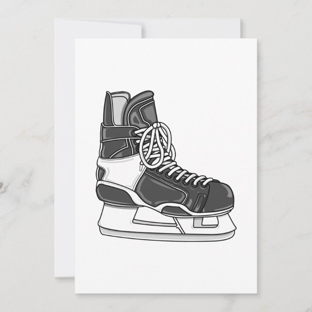 Invitation Patinage de hockey (Devant)