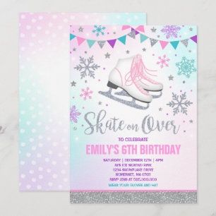 Invitation Patinage sur glace Ice Skating Party Ar