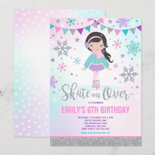 Invitation Patinage sur glace Ice Skating Party Ar