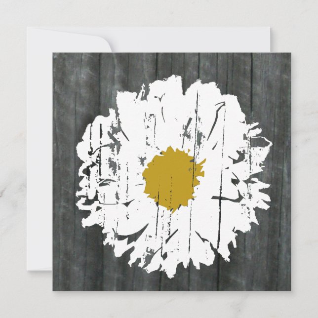 Invitation Patiné Daisy Barnwood - Avec Les Parents (Devant)