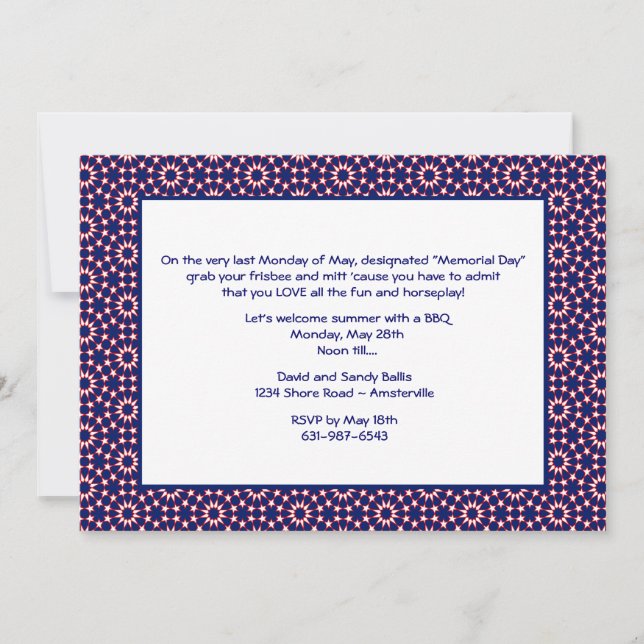 Invitation Patriotic Pinwheel (Devant)