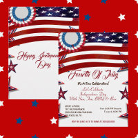 Patriotic Stars 4 juillet American Flag BBQ Party