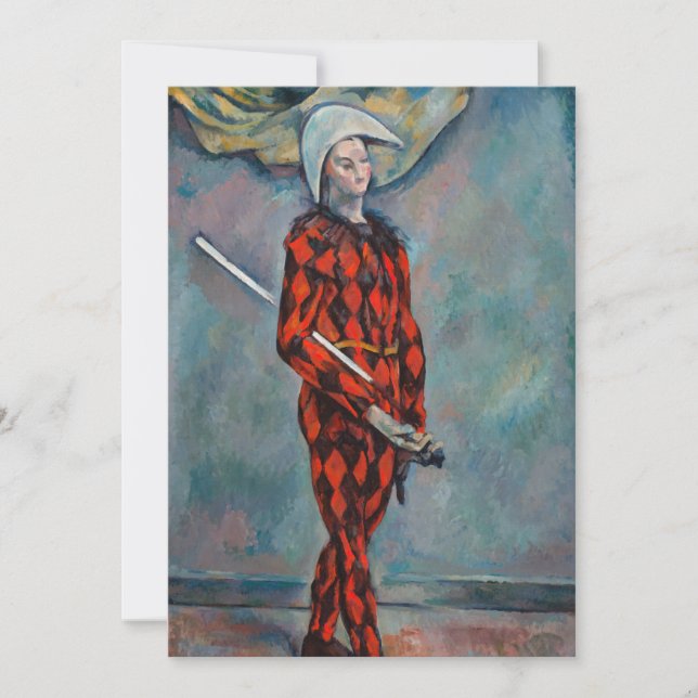 Invitation Paul Cezanne - Arlequin (Devant)