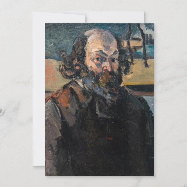 Invitation Paul Cezanne - Autoportrait (Devant)