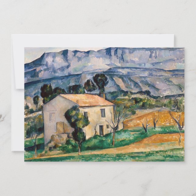 Invitation Paul Cezanne - Maison en Provence (Devant)