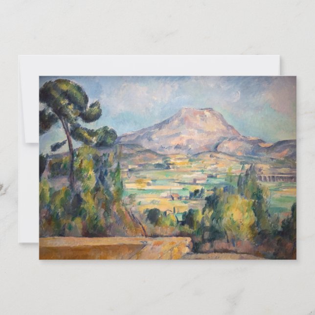 Invitation Paul Cezanne - Mont Sainte-Victoire (Devant)